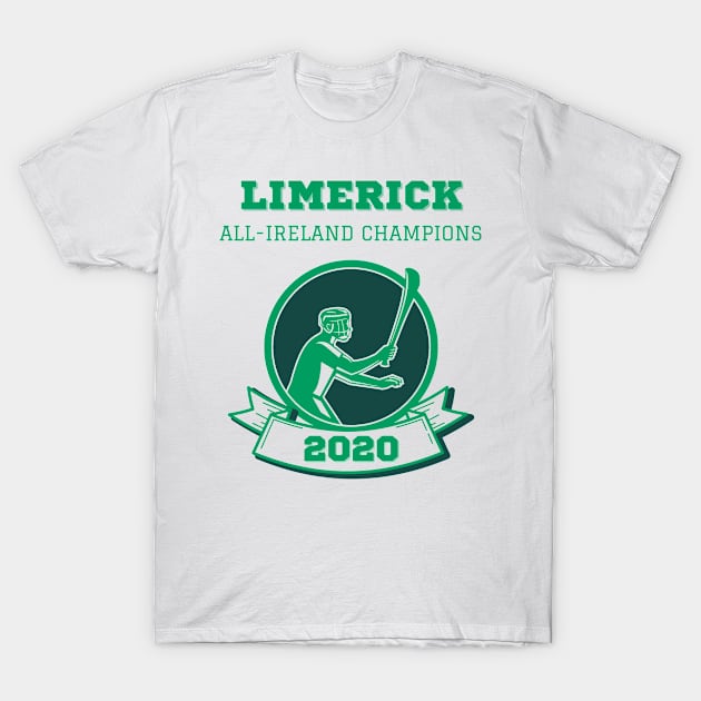 Limerick Hurling All Ireland Champions 2020 T-Shirt by WonderWearCo 